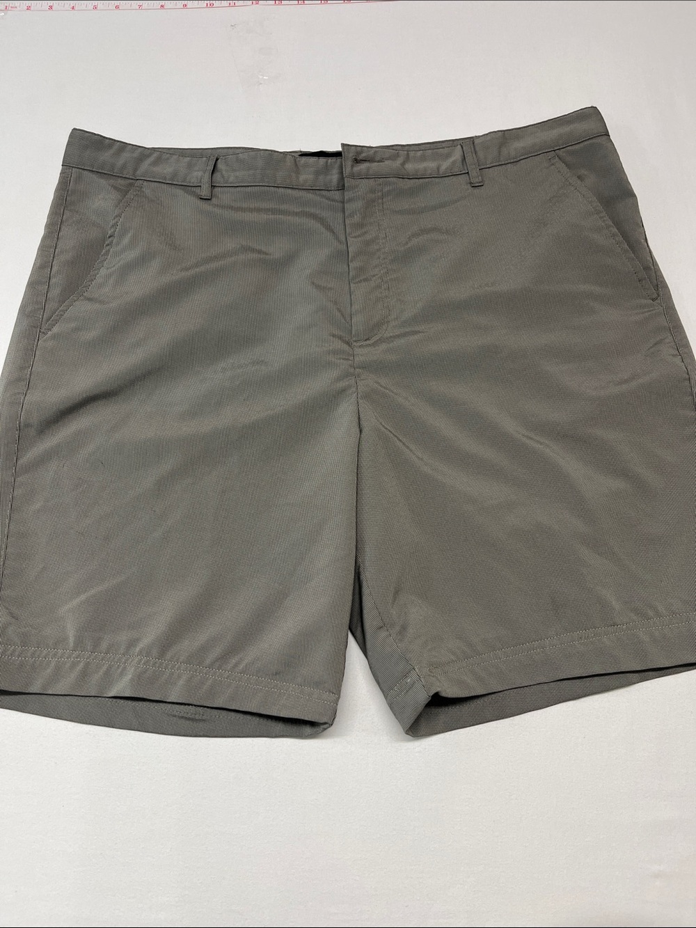 Sunice Men's Flat-Front Gray Performance Shorts 40x8 Walkcasual trendy golf 1358